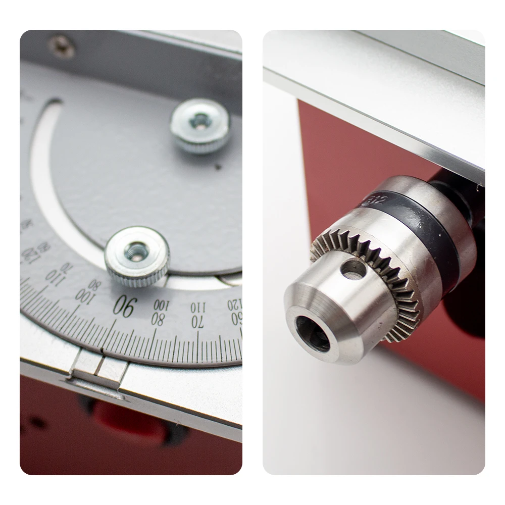 Imagem -06 - Mini Faça Você Mesmo Serra de Mesa Artesanal Carpintaria Bancada Viu Modelo Precisão Artesanato Liftable Serra de Corte Elétrico Conjunto 9000rpm 360w t6