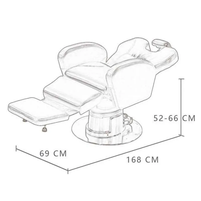 Electric Lifting Reclining Barber Chair, Hair Cutting Salon Chair, Perm Dyeing Styling Seat, Adjustable Beauty Salon Furniture - view 6
