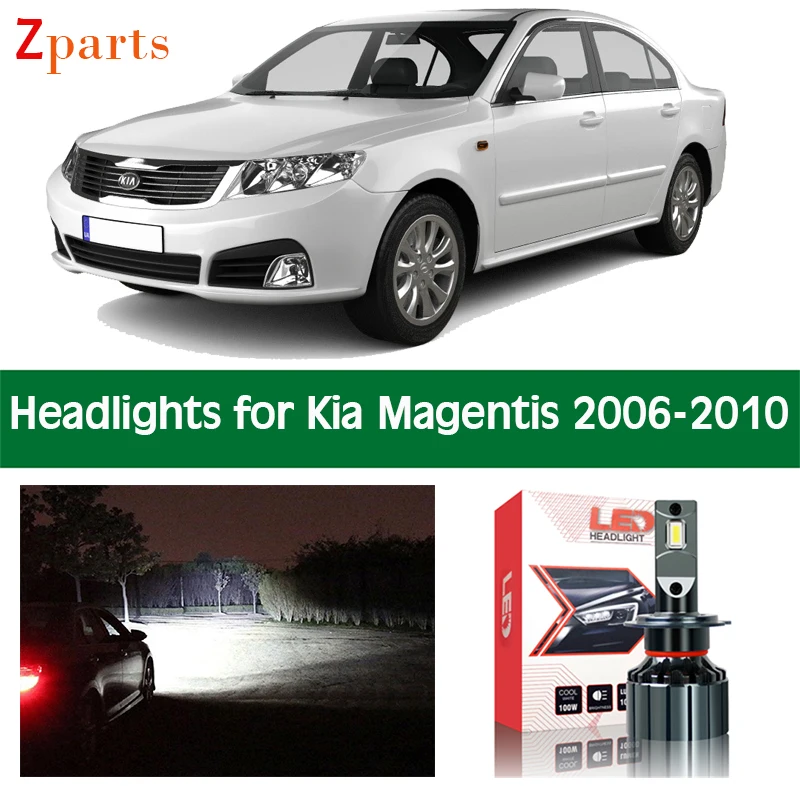 

Car Canbus Headlamp Bulbs For Kia Magentis 2006 2007 2008 2009 2010 LED Headlight Low Beam Lights 6000K Lighting Accessories 12V