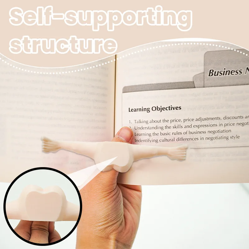 2026 hot New Fun Bookmark Fun and funny plastic bookmarks Book reading fixing tool
