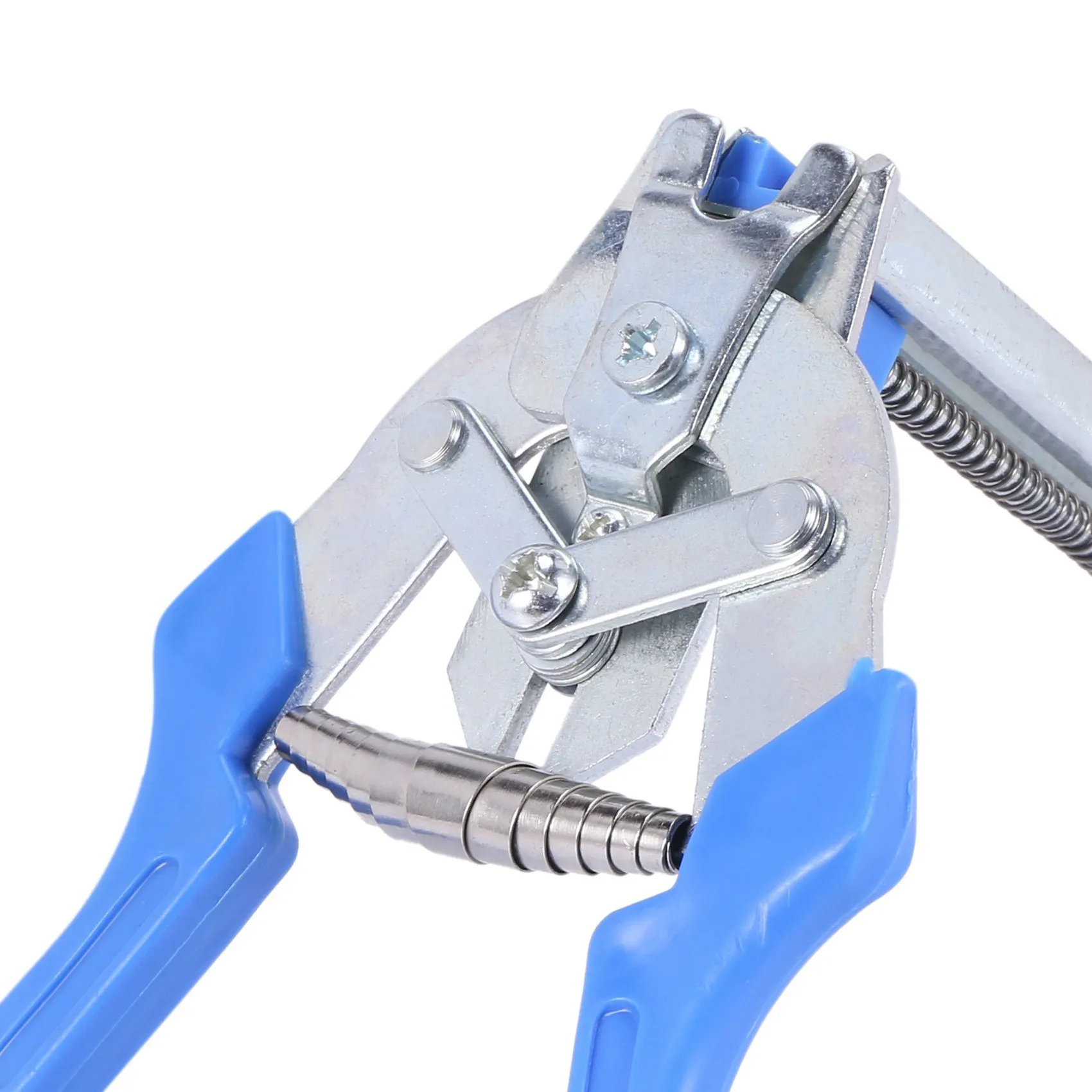AA81-2Pc Hog Ring Plier Tool And 600Pcs M Clips Chicken Mesh Cage Wire Fencing Crimping Solder Joint