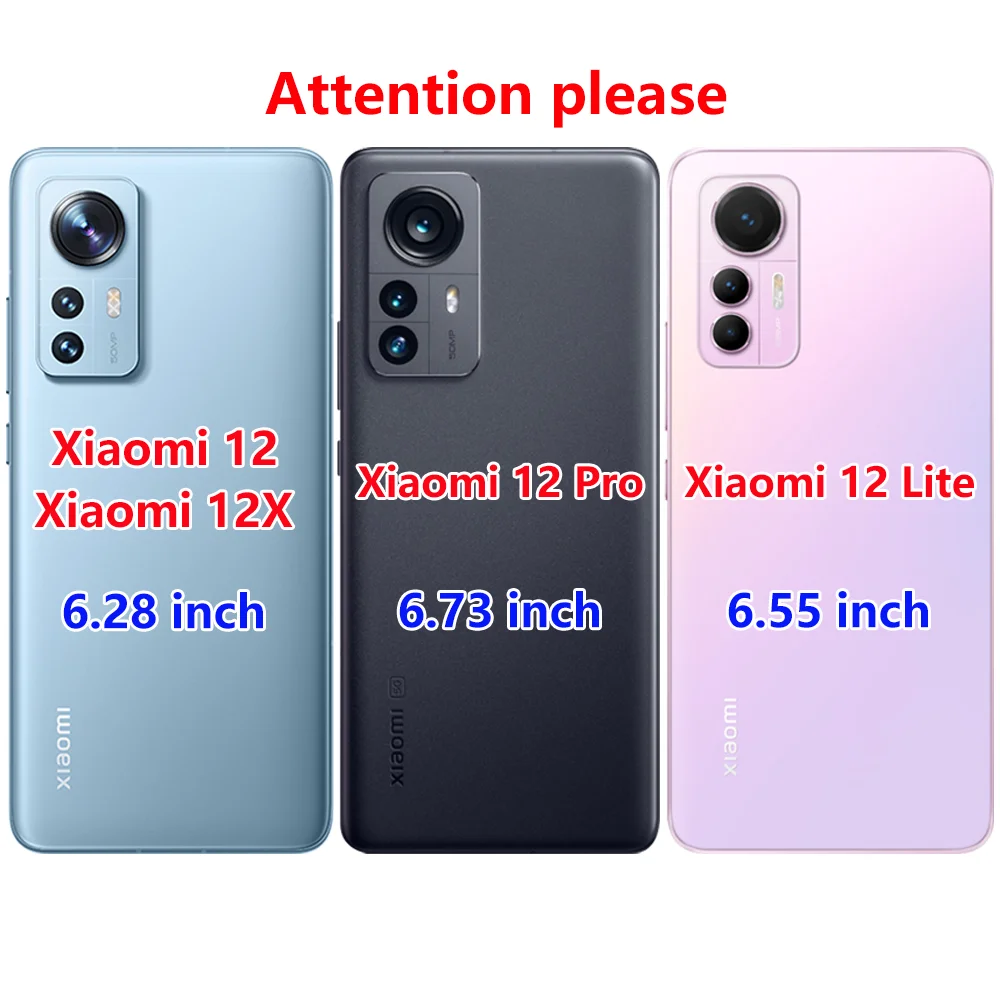 For Xiaomi 12 Case For Xiaomi 12 Pro 12X 12 Lite Case Silicon Back Cover For Xiaomi mi 12 X 12pro Xiaomi12 mi12 Phone Case Funda