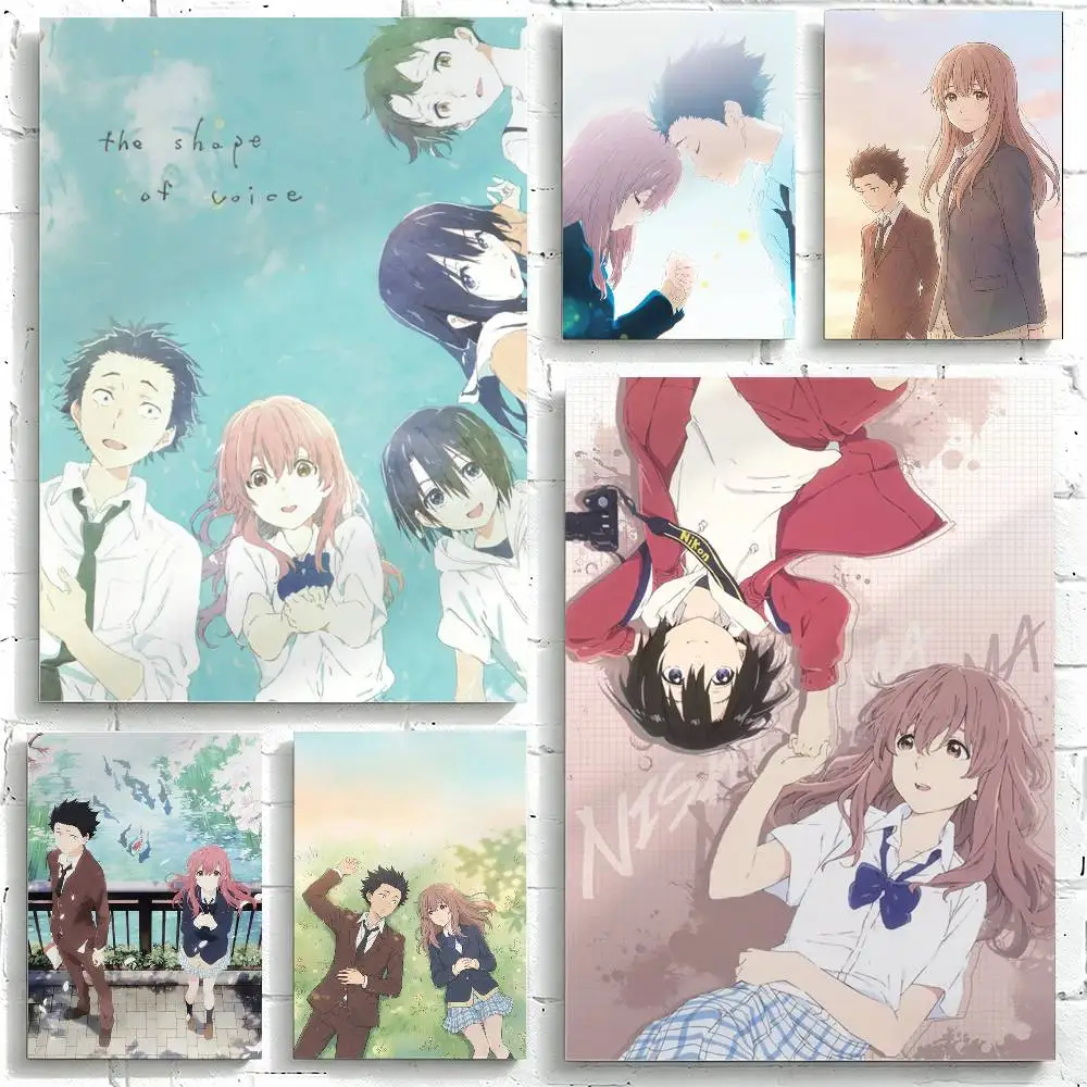 Anime A S-Silent V-Voice Poster High Quality Dorm Living Room Aesthetic Wall Decoration Painting Stickers Gift