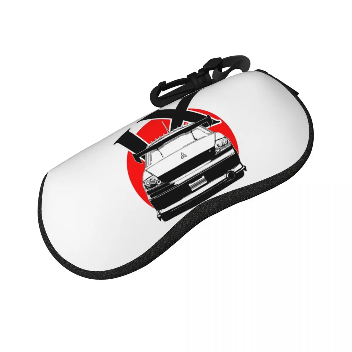 

The Evo IX Rear View 2 Shell Glasses Case Protector Sunglasses Box Women Men Soft Eyeglass Bag Pouch