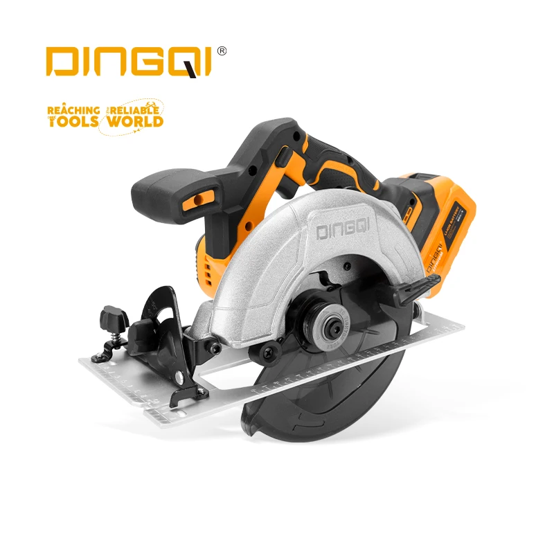 

Dingqi 21V Lithium Electric Brushless Saw Power Woodworking Tools Cordless Circular Saw 4000Mah Battery Brushless