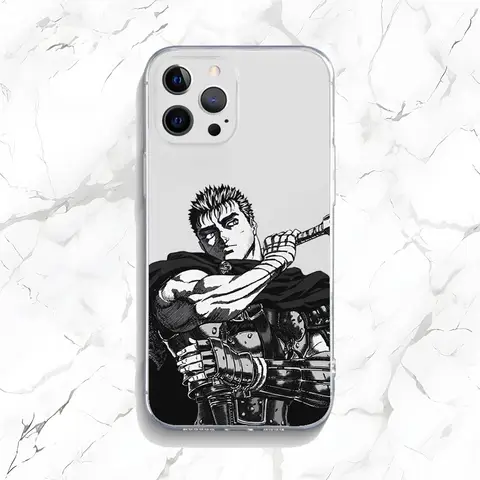 कॉमिक बी-बर्सर्क गट्स कैस्का फ़ोन केस iPhone 16,15,14,13,12,11 प्लस, प्रो, मैक्स, XR, XS, X, 7, 8, SE, मिनी के लिए पारदर्शी सिलिकॉन सॉफ्ट 8 best sales कास्टिफाई फोन केस - №5