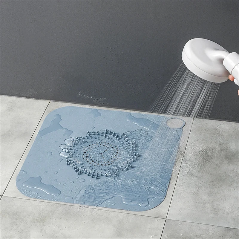 Silicone Hair Filter Shower Floor Drain Hair Catcher Stopper Plug Sink Anti-blocking Washbasin Drain Cover Bathroom Filter Trap