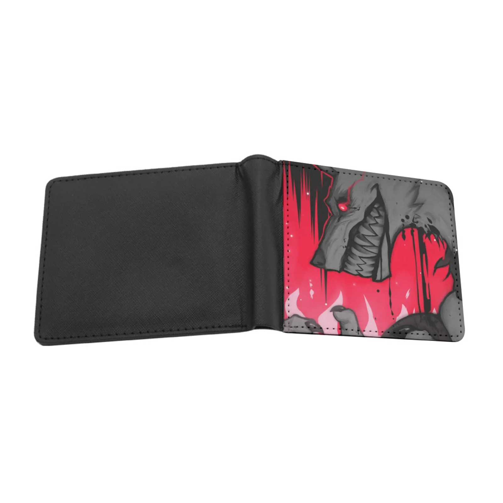 Wolf Puss In Boots The Last Wish Death Men's Wallet Pu Leather Wallet Multifunction Credit Card Purse Puss In Boots Puss In