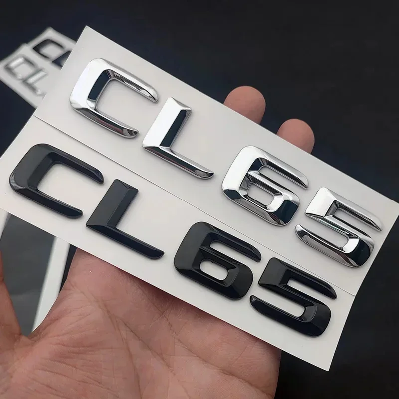 

For Mercedes Benz CL55 CL65 CL63 AMG W216 Emblem Badge 3D Logo Decal ABS Chrome Car Trunk Letters Stickers Auto Accessories