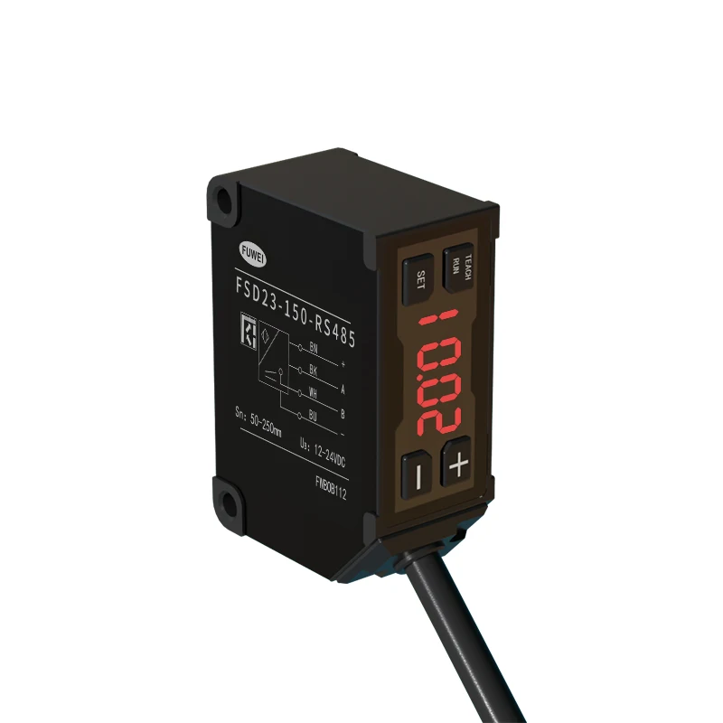 

FUWEI FSD23-100-RS485 Analog Voltage LED Digital Screen Aluminum High Accuracy Laser Displacement Sensor Thickness Measurement