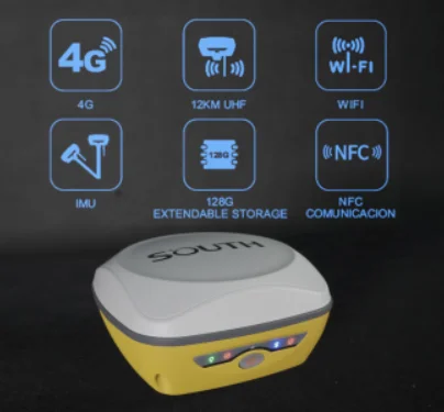SOUTH Galaxy G4 GNSS RTK with 1698 Channels  Surveying Instrument GPS Receiver for Land Surveying