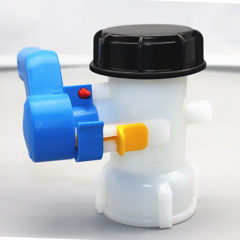60/75/100mm Coarse Thread IBC Discharge Valve Ton Bucket Butterfly Valve Water Tank Adapter 1000L IBC Tank Container Fitting
