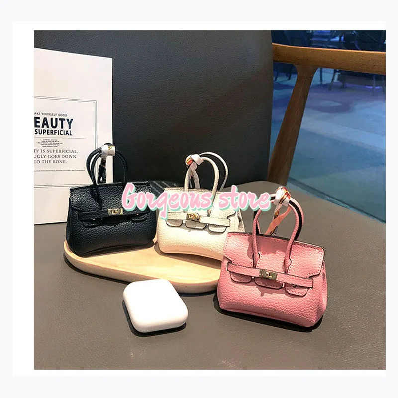 Mini Platinim bolsa pequeña funda para llaves accesorio h familia Mini bolsa para auriculares accesorios colgante llavero regalo precio al por mayor