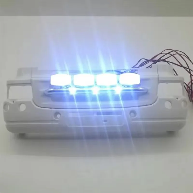 RC Metall-Aluminiumlegierung Frontscheinwerfer LED-Licht für 1/14 RC Tamiya RC Truck 56360 für Volvo 56323 Scania RC Zubehör – Detail 3