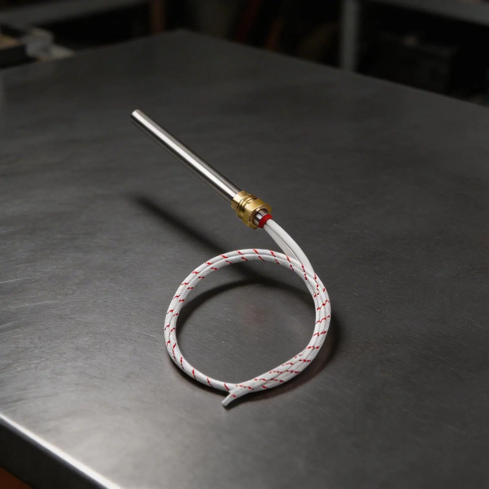 Pellet Furnace 220V Ignition Rod with 10mm Diameter Stainless Steel Construction and 3/8 inch Thread Mounting Option