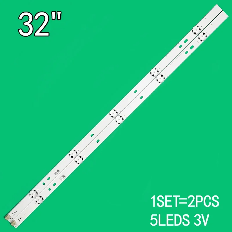 2 pezzi adatto per Toshiba 32 "627mm SVT320AL0 _ Rev03 _ 5LED _ 141217 retroilluminazione TV LED