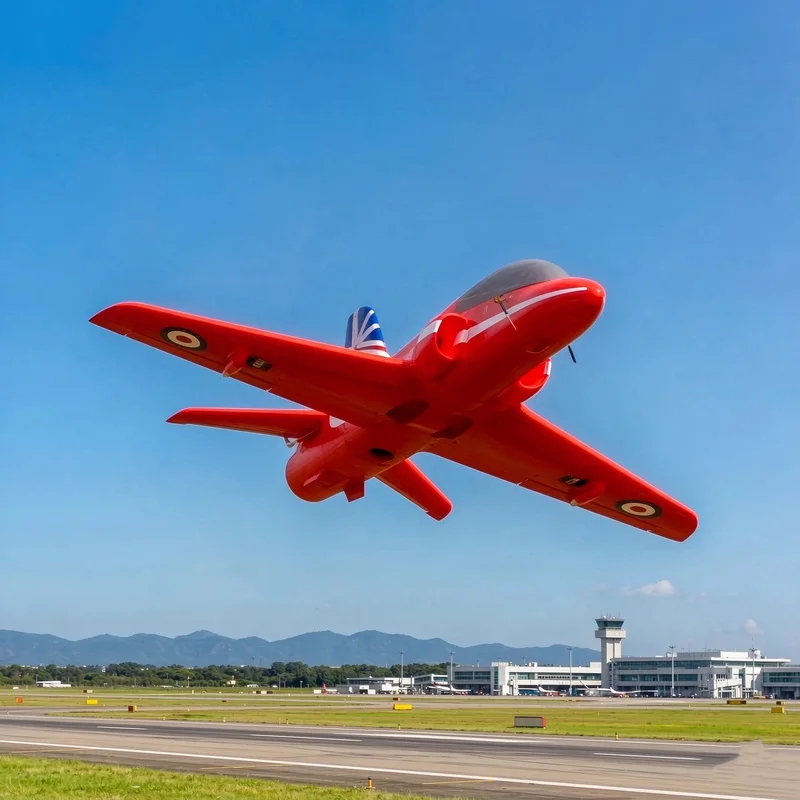 Hot Blue Arrow 50mm Ducted Red Arrow Remote Control Like Real Aircraft Model with Flight Control Hand-Thrown Fighter Fixed Wing