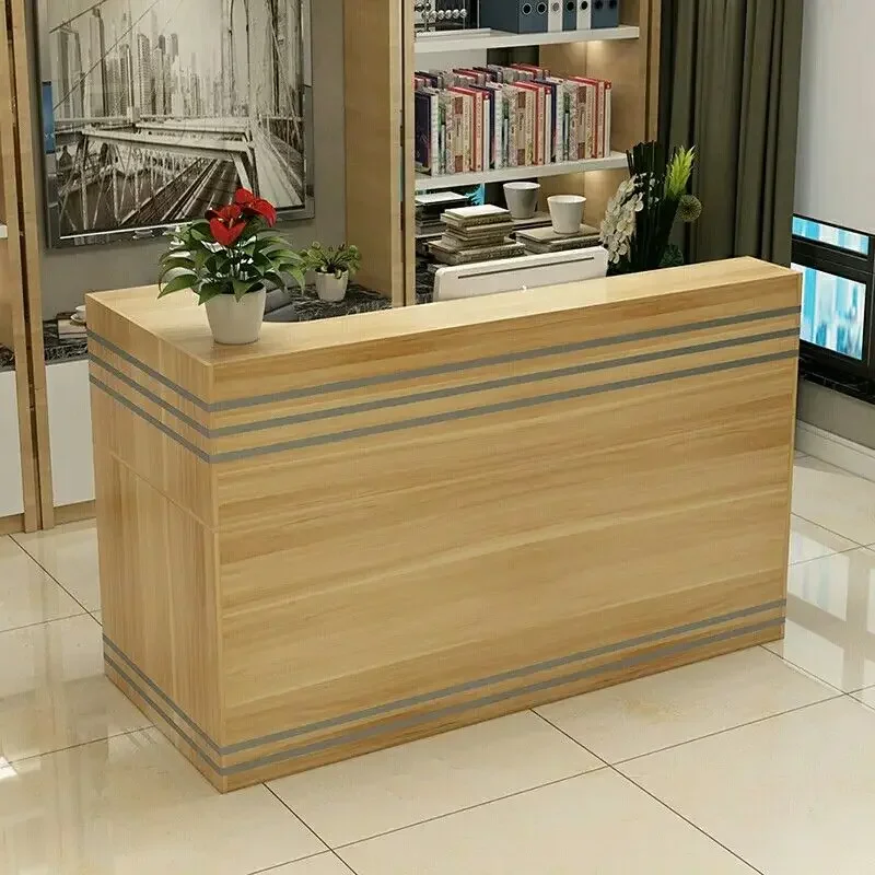 Modern Contemporary Office Reception Desk Counter Cashier Counter Table For Restaurant