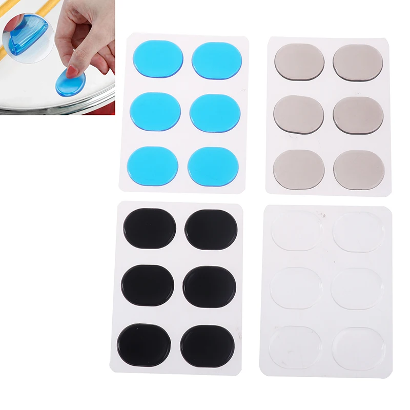 6Pcs/Sheet Pieces Drum Damper Gel Pads Silicone Drums Silencer For Drums Tone Control Percussion Instrument Accessories