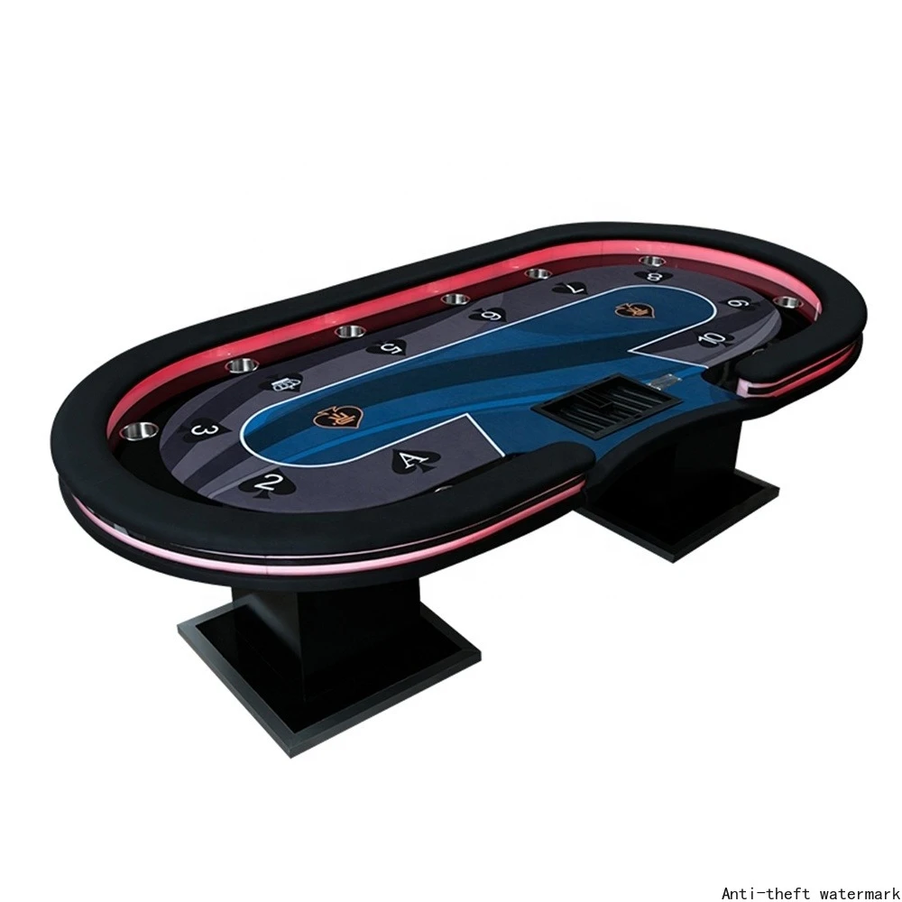 

Новинка 2026 года: Популярный покерный стол Texas Casino для 10 игроков со светодиодной подсветкой