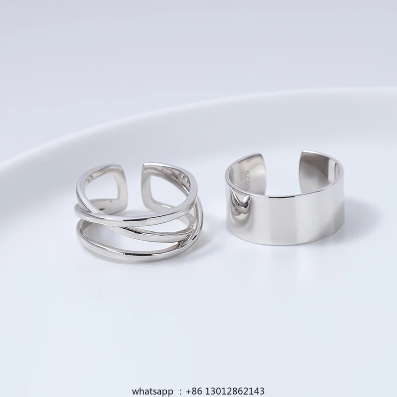 

Simple Hong Kong trendy men's ring opening adjustable tail ring