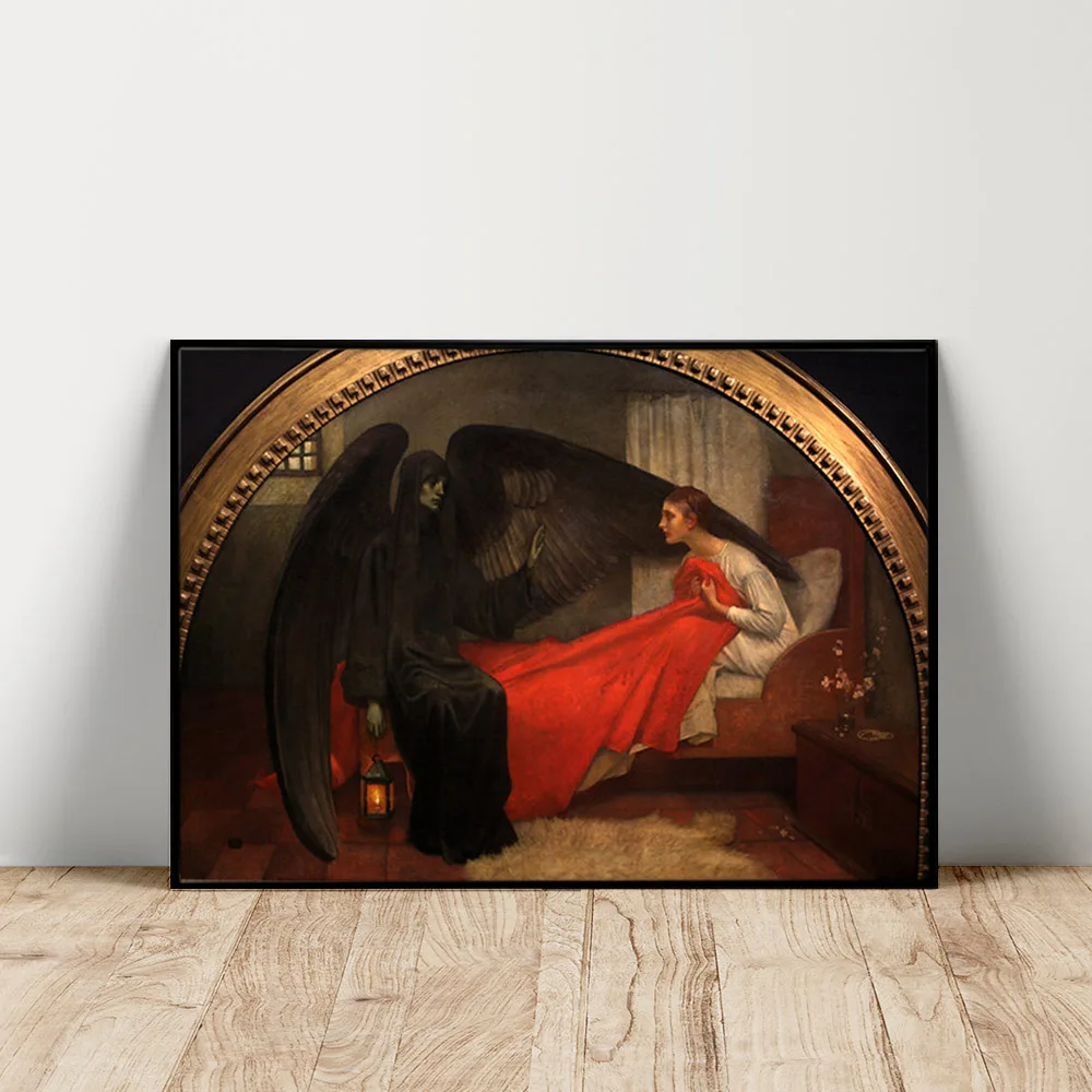 Marianne Stokes Print Art Poster Preindlesberger Canvas Painting Death And The Maiden Wall Picture Decor