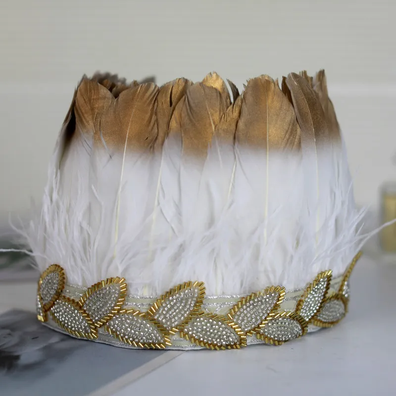 Headband Makeup Ball Decoration Feather Headband Party Ladies Headwear Dress Up Feather Hair Band