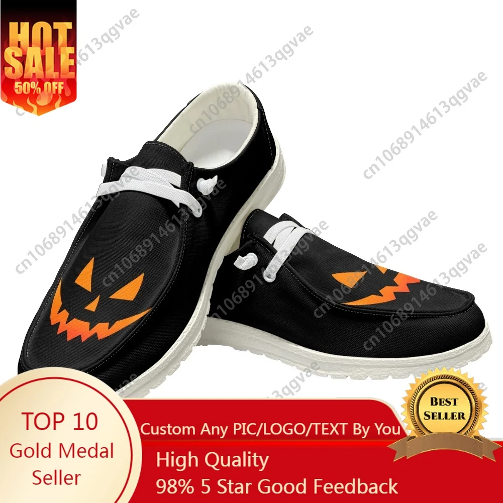 

2025 Halloween Horror Carnival Casual Shoes Flat Shoe Men Woman Breathable Outdoor Lightweight Footwear Custom Shoe