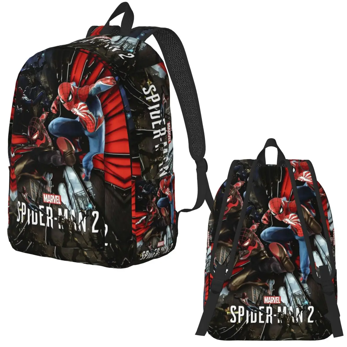 Spider Man Spider-Man Accessories Backpack for Preschool Kindergarten School Student Book Bags Boy Girl Kids Daypack for Travel