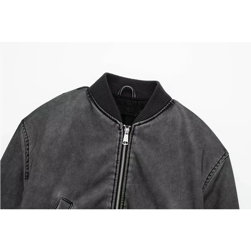 Chiusura con cerniera metallica Pilota in ecopelle Jaet Capispalla da donna alla moda autunno inverno Faion ort 638223