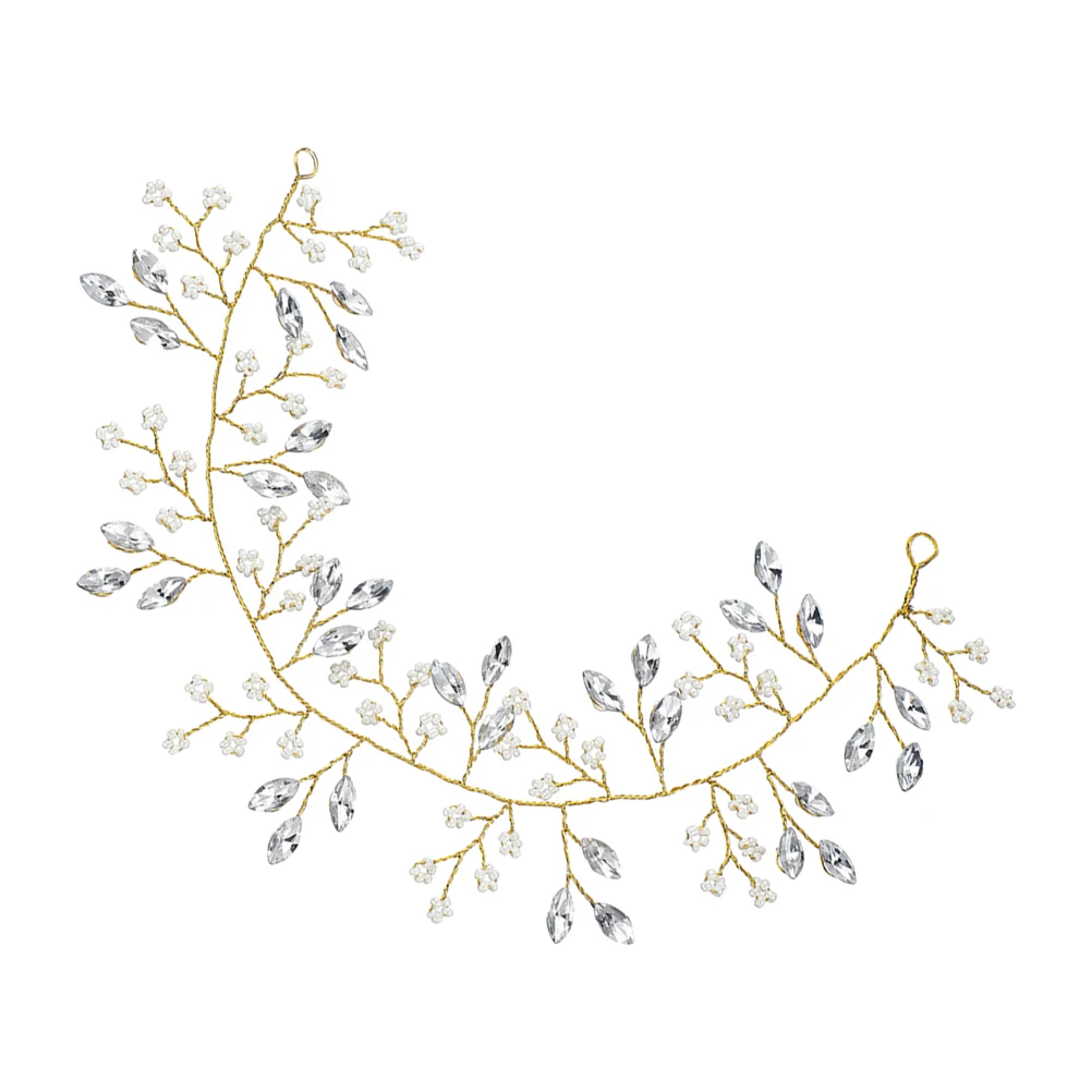 

Beads Hair Belt Accessories for Celebrations Headband Wedding Headgear Comfortable Bridal Headdress Receptions
