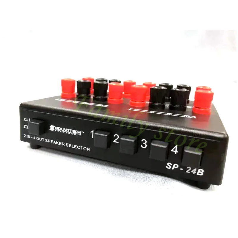 [Wavelet Sub2] 2-in-1 4-out Speaker Audio Switcher Controller Selector Amplifier Home (Banana Plug)