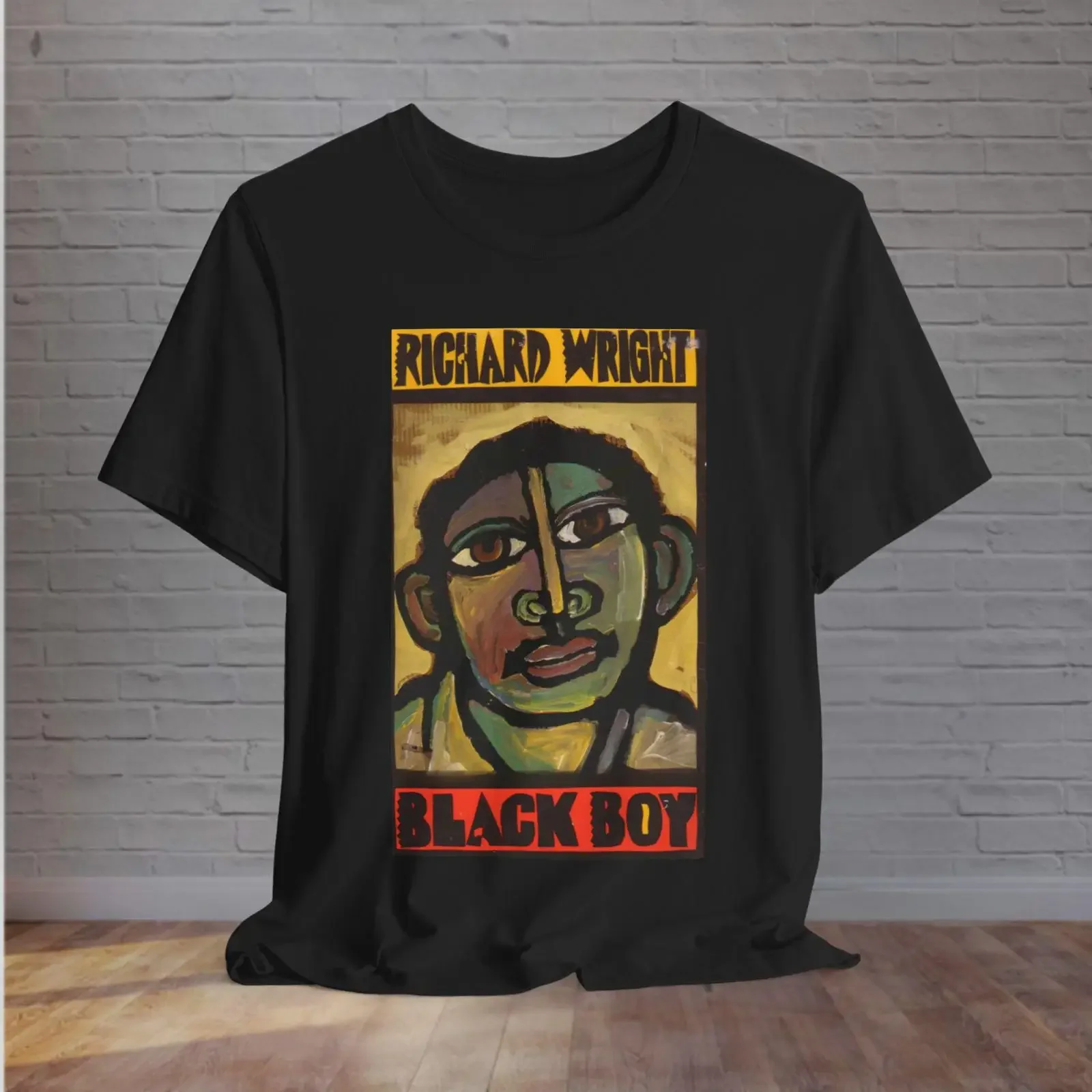 Richard Wright Black Boy Art T Shirt African American Literature History Month Juneteenth Writer Classic Literary vintage
