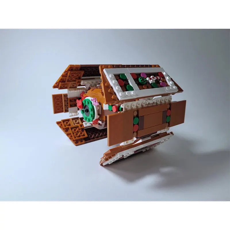 MOC Building Block Serie Space Wars Pan di zenzero Space Wars Modello in mattoni Giocattolo educativo Compleanno Regali per adulti MOC-238305 500 PZ