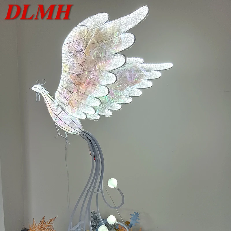 DLMH  Modern Phoenix Wedding Lantern Area Props Street Lamp LED Stage lighting Festival Atmosphere Background Decoration