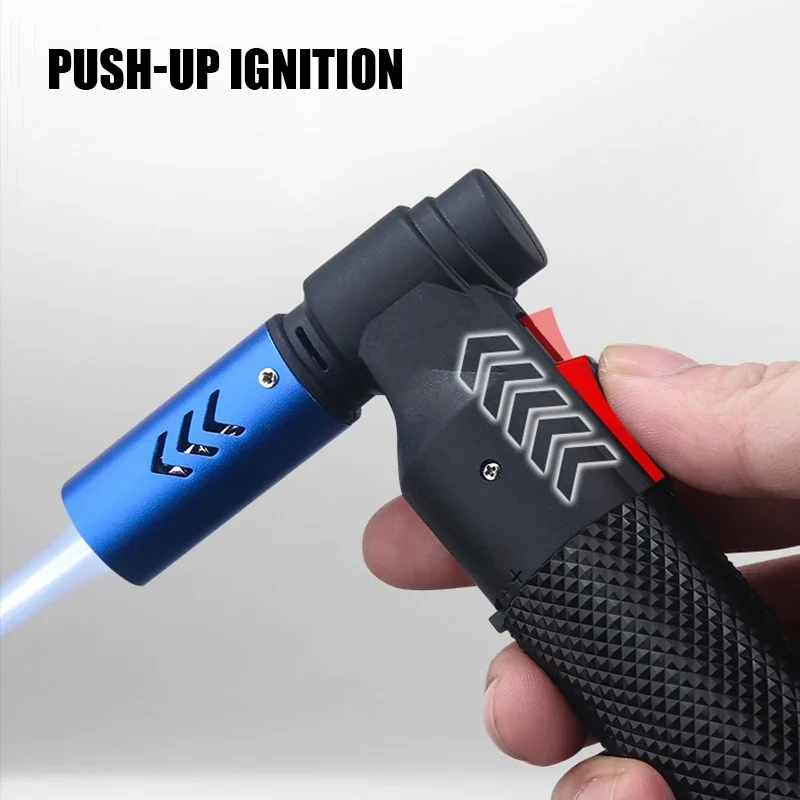 Honest Gun Strong Windproof Blue Flame Cigar Adjustment  Spray Gun 1300 ° Outdoor Camping Stylish Torch Lighter Gadgets