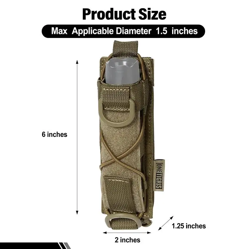 ONETIGRIS funda linterna táctica MOLLE para cinturón - imagen 5