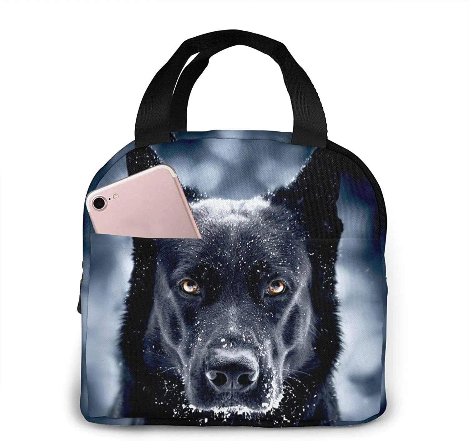 German Shepherd Dog Lunch Bag Tote Bag Insulated Organizer Lunch Holder Bag For Work Workout Outdoors Picnic Beach Travel