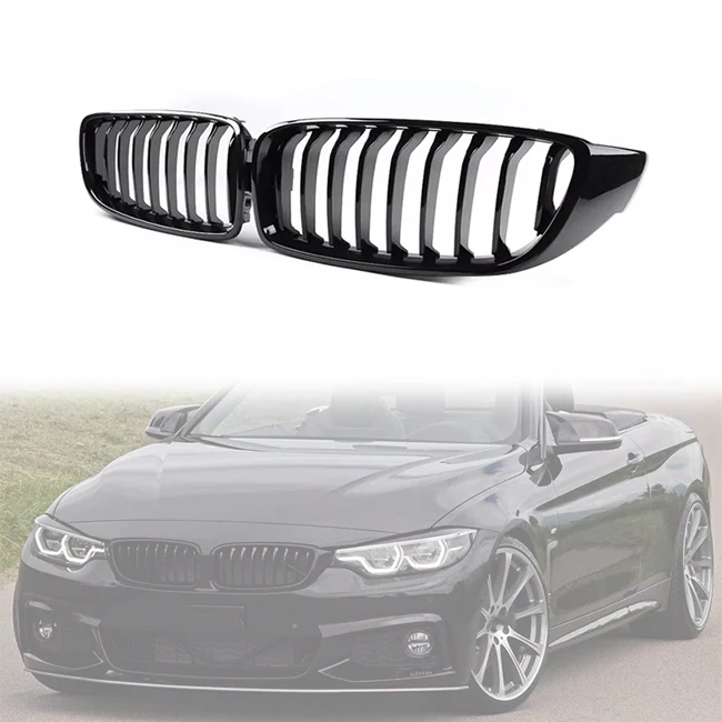 

13-20 Single Slat ABS Front Bumper Grille Gloss Black Matte Black for 4 Series F32 F33 F36 2013-2020 Auto Replacement