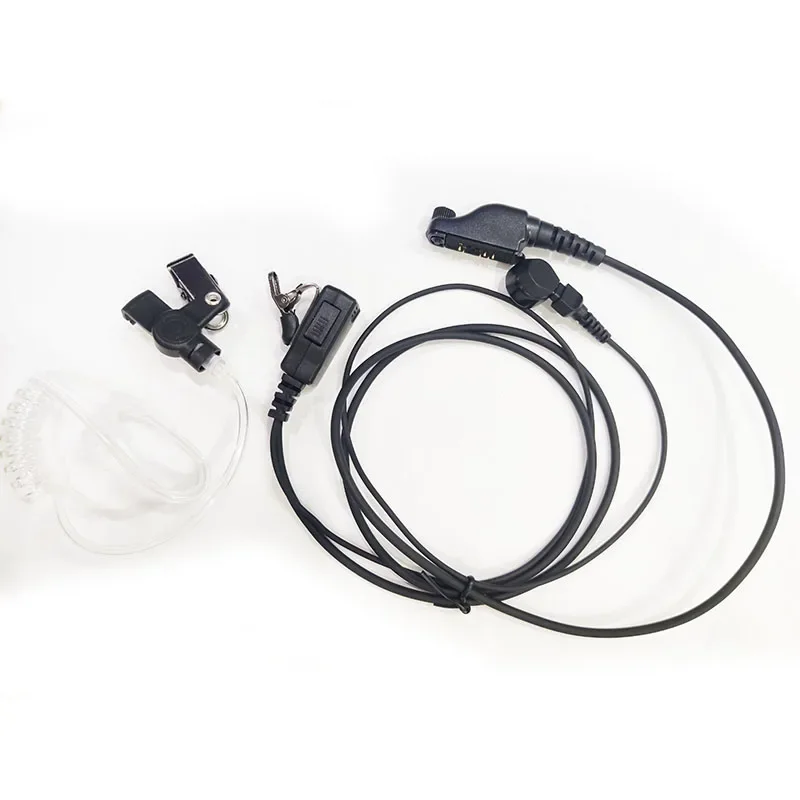 

Covert Acoustic Air Tube Earpiece PTT Mic Microphone Headset For Icom IC-F51 IC-F40GS F30GS IC-F60 F80 IC-F3060 IC-M88 Radio