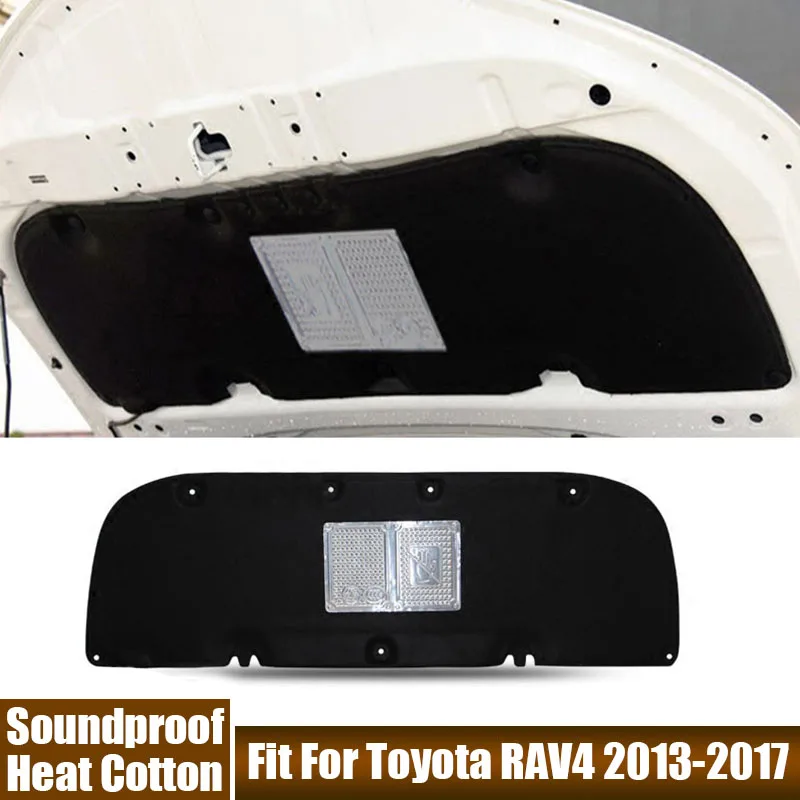 

Car Accessories Hood Engine Soundproof Heat Insulation Cotton Pad For Toyota RAV4 2013-2017 Aluminum Foil Soundproof Mat Cover