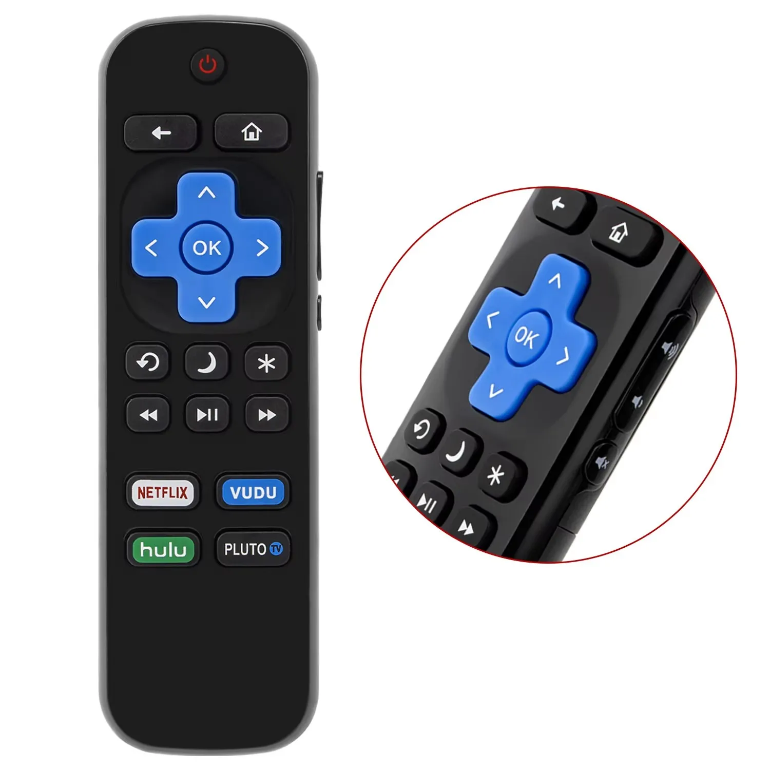 YP Remote Control Use for Roku/Philips TV Set-Top Box with Netflix Sling Hulu VUDU Button  Replacement Universal Remote Control