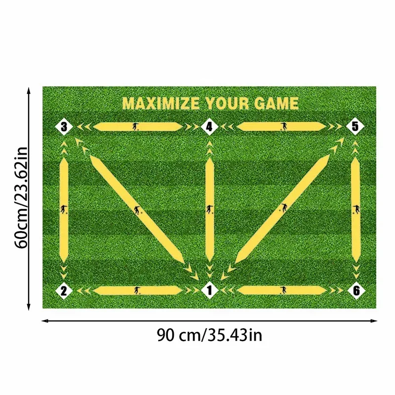 Futebol Passo Treinamento Tapete Dobrável Tapete De Porta De Entrada Tapete Antiderrapante Tapete De Cozinha Ao Ar Livre De Casa, Corredor Do