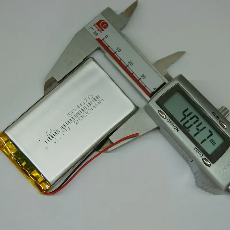 504070 рация-навигатор, регистратор дорожного движения, планшетный ПК 3,7 В, полимерная литиевая батарея, 2000 мАч