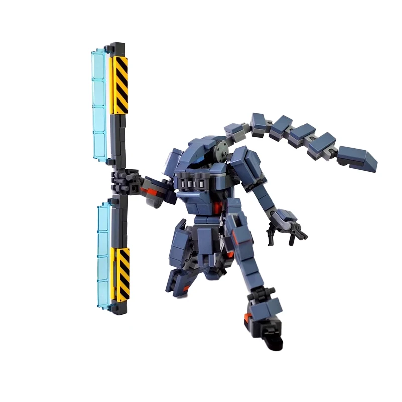 

MOC Mecha Series Small Blue Building Block Robot DIY Model Puzzle Collection Experts Brick Toys Education of Children Xmas Gifts