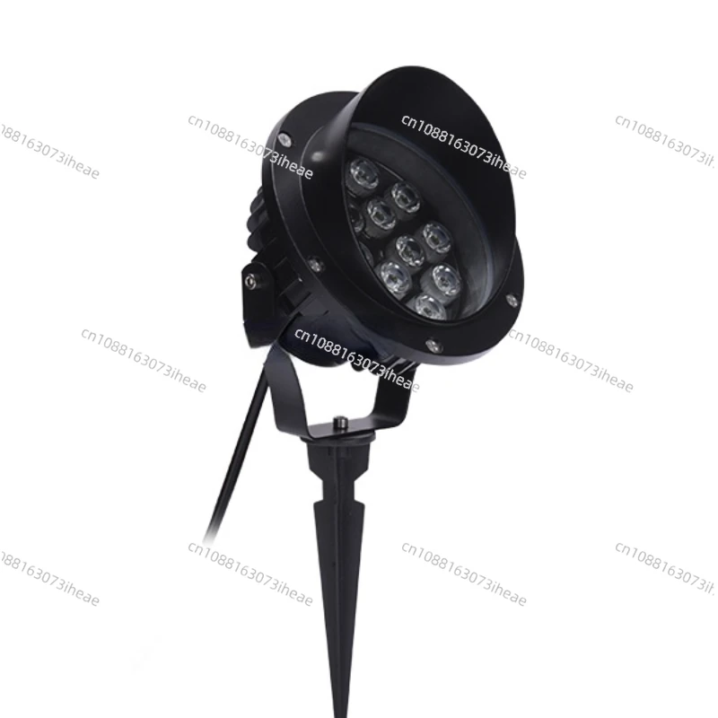 High power big watt ip67 waterproof 12w led garden spike light