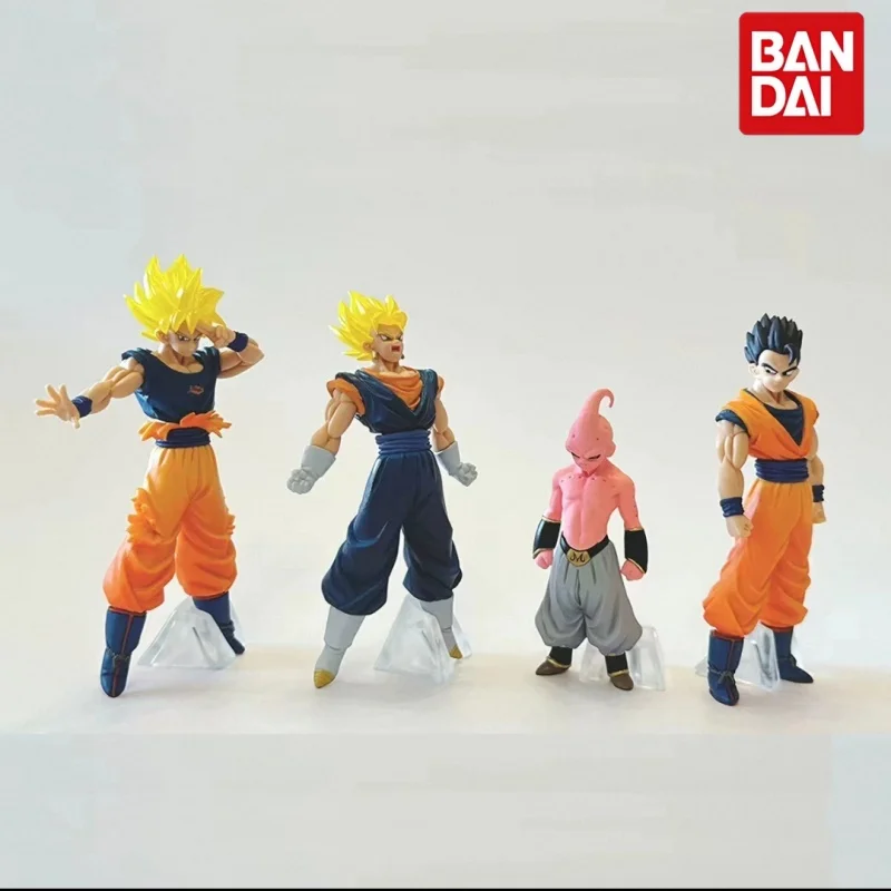 Figura Coleccionable de Alta Calidad de Bandai Dragon Ball Hg, Majin Buu Saga 2, Son Goku, Vegeta, Gohan, Adorno de Escritorio