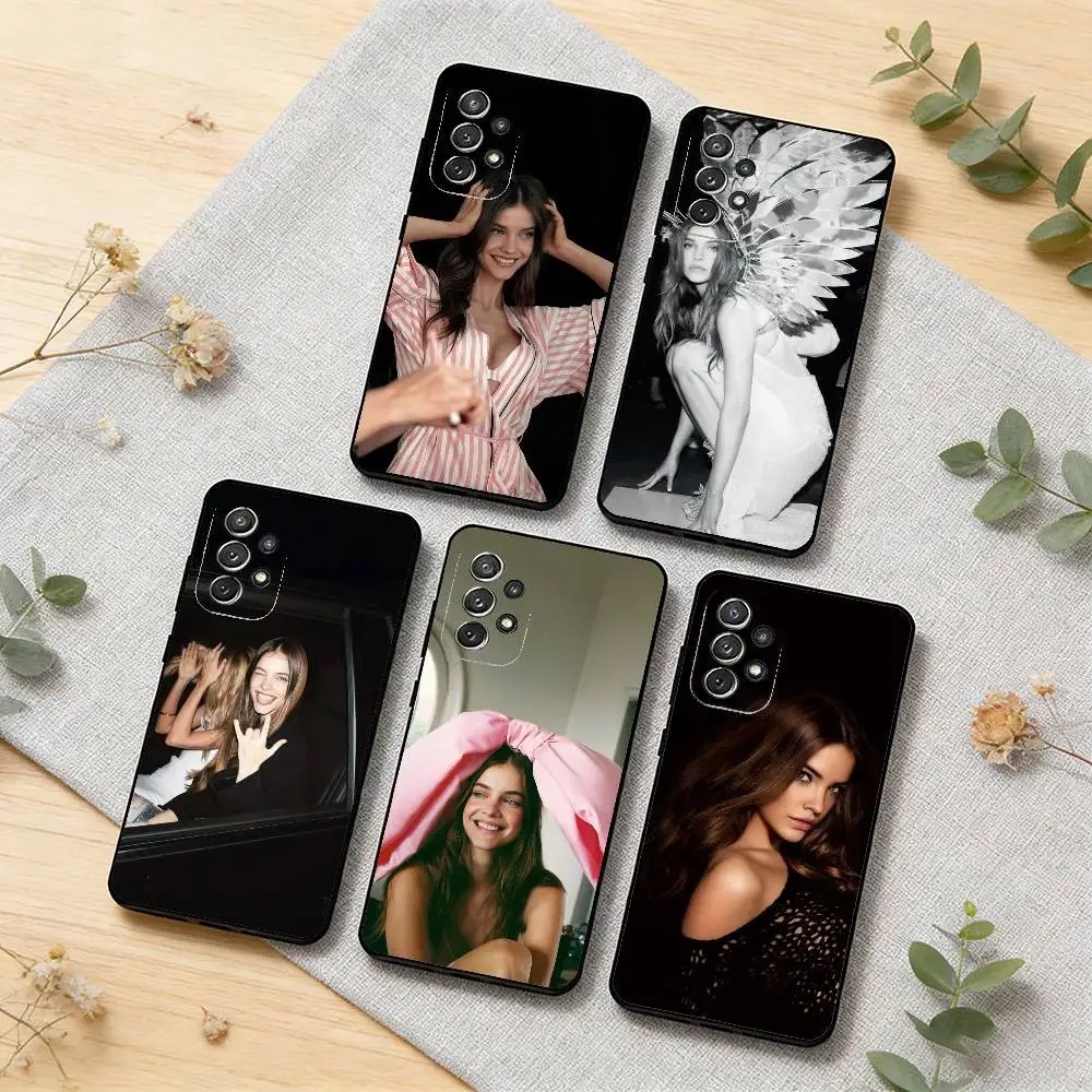 

High Fashion Catwalk B-Barbara Palvin Phone Case For Samsung S25,S24,S21,S22,S23,S30,Ultra,S20,Plus,Others Soft Black Cover