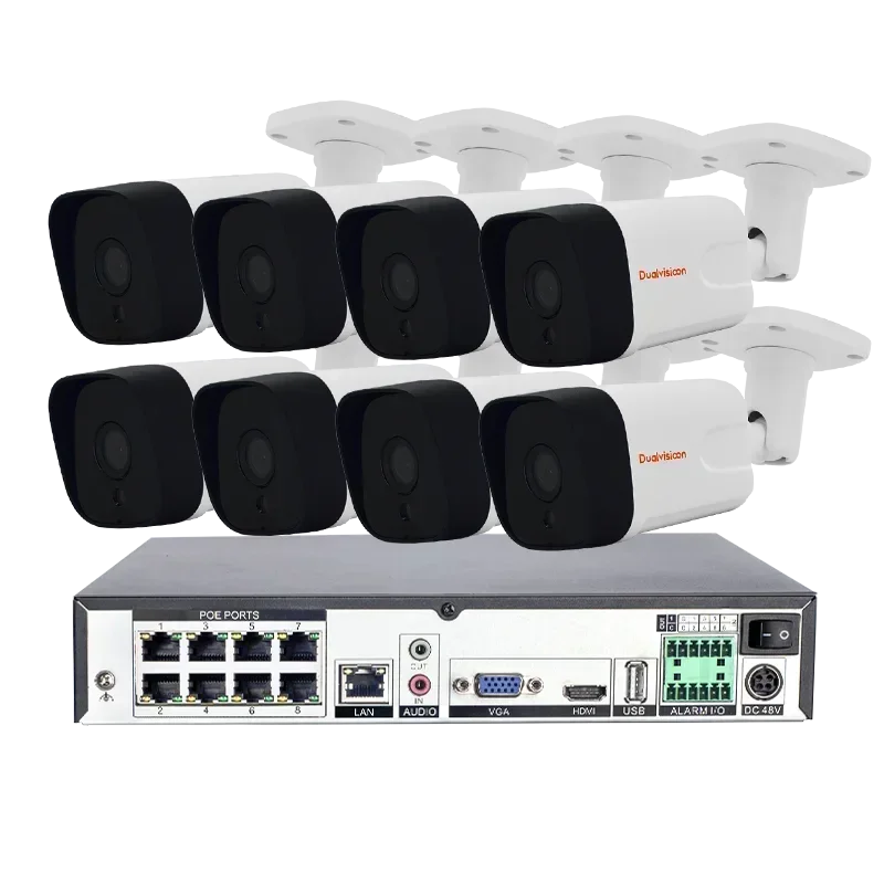 

2026 Home Hd 8mp 4k Cctv Camera Set Ip Poe Nvr Kit System Outdoor Surveillance Video 4ch 8ch 16ch Security 4k Cctv Camera System