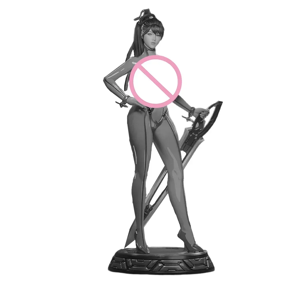 Eve ชุดโมเดลเรซิน1:24ขนาดเล็กชุดโมเดลพลาสติกแบบไม่ทาสี A577หุ่นอะนิเมะใบมีดเป็นตัวเอก